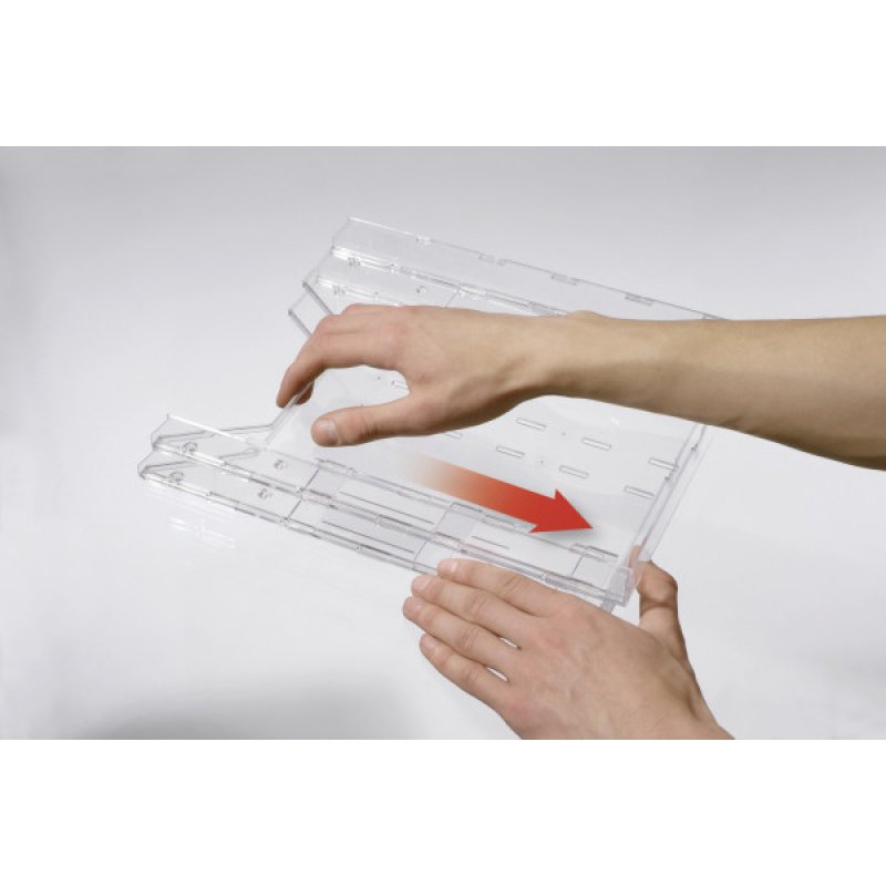 Durable 858019 magazine rack Transparent