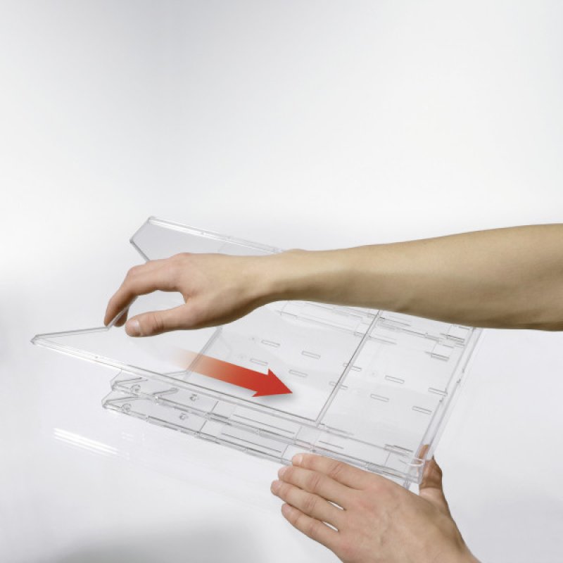 Durable 858019 magazine rack Transparent