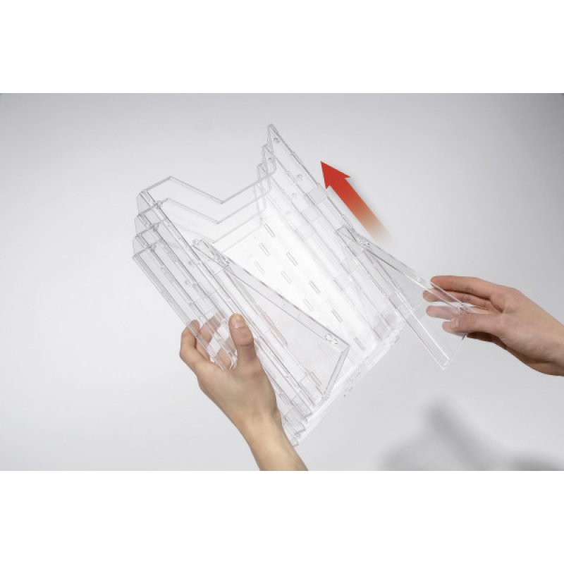 Durable 858019 magazine rack Transparent