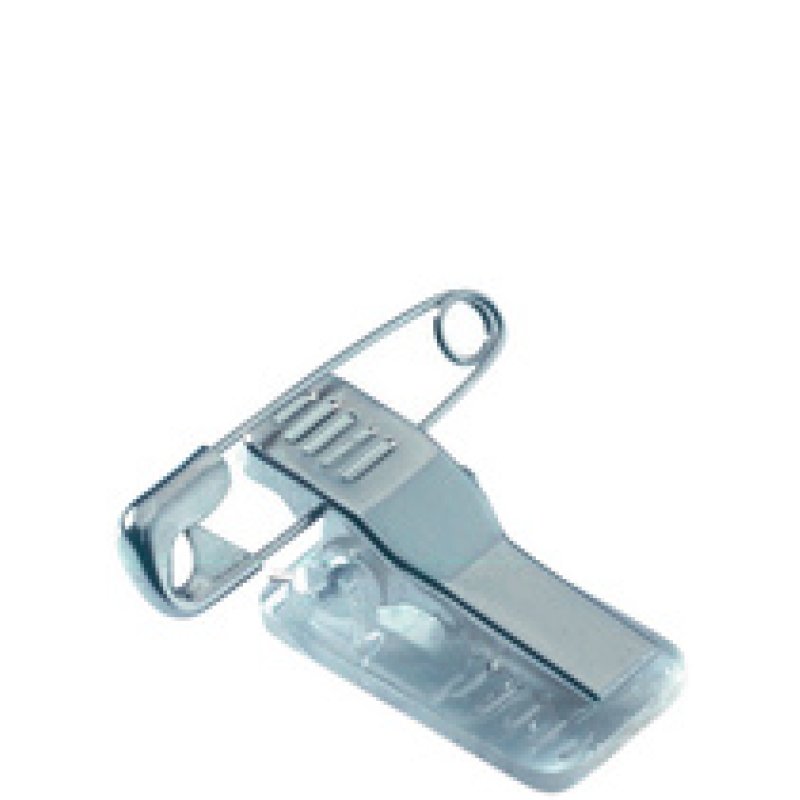 DURABLE Porte-badge avec clip & épingle, 40 x 75 mm