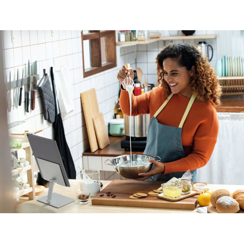 DURABLE Support pour tablette RISE, argent métallisé