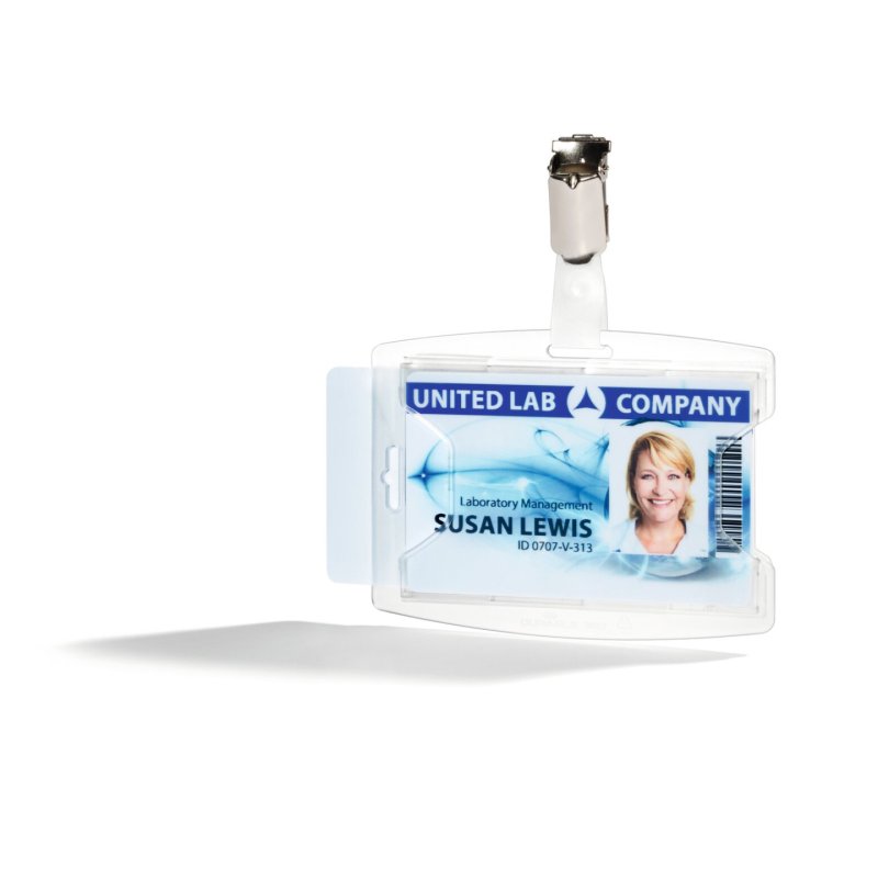 DURABLE Porte-badge "reXycle", avec clip, pour 2 badges