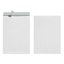 herlitz Enveloppe sac B4, auto-adhésif, sans fenêtre, blanc