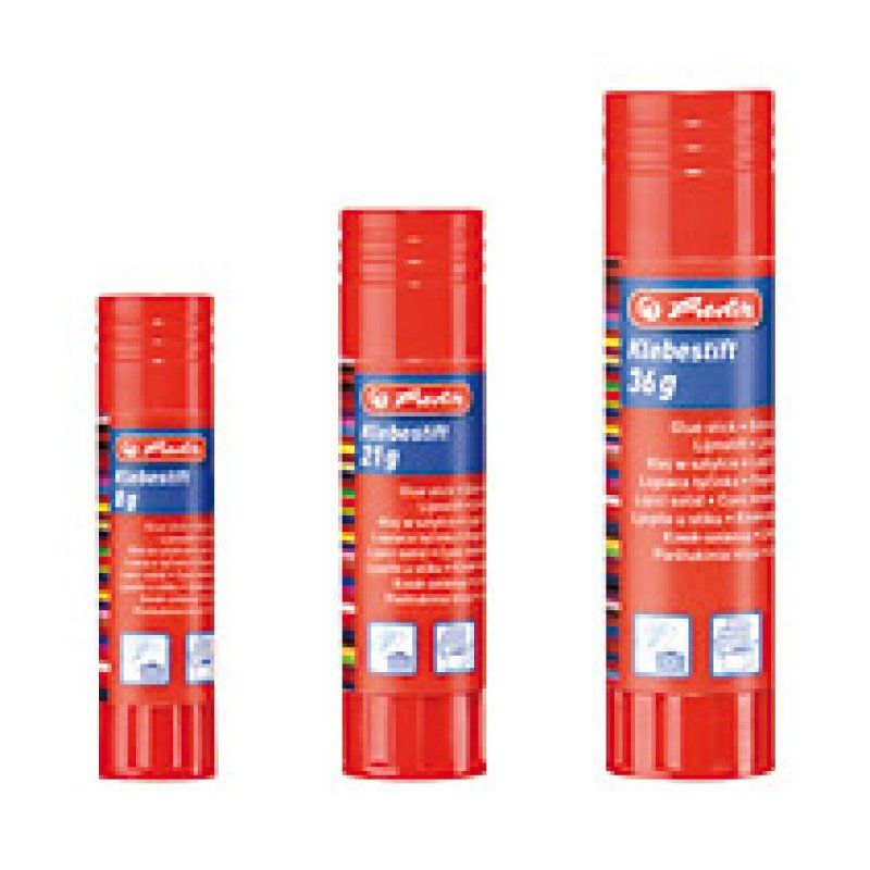 herlitz Bâton de colle, 21 g, sans solvant, incolore