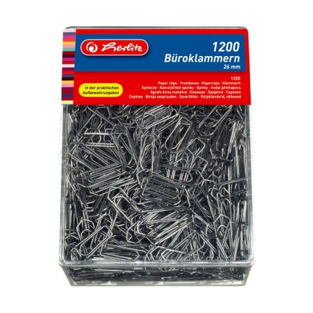 Herlitz 10411007 paper clip Metal 1200 pc(s)