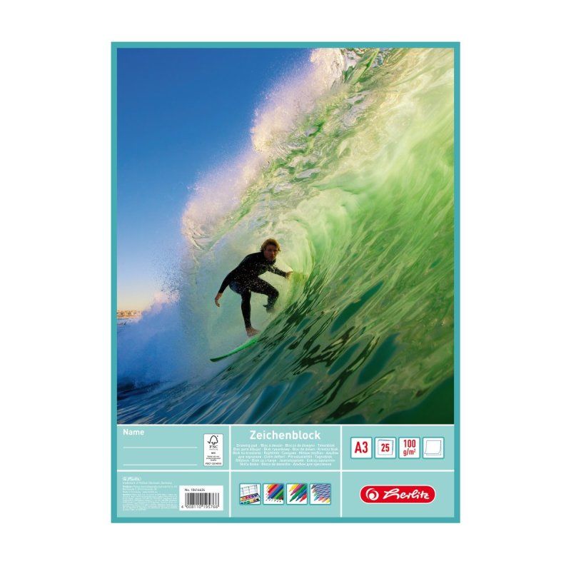 Herlitz 10416634 writing notebook A3 25 sheets Multicolour