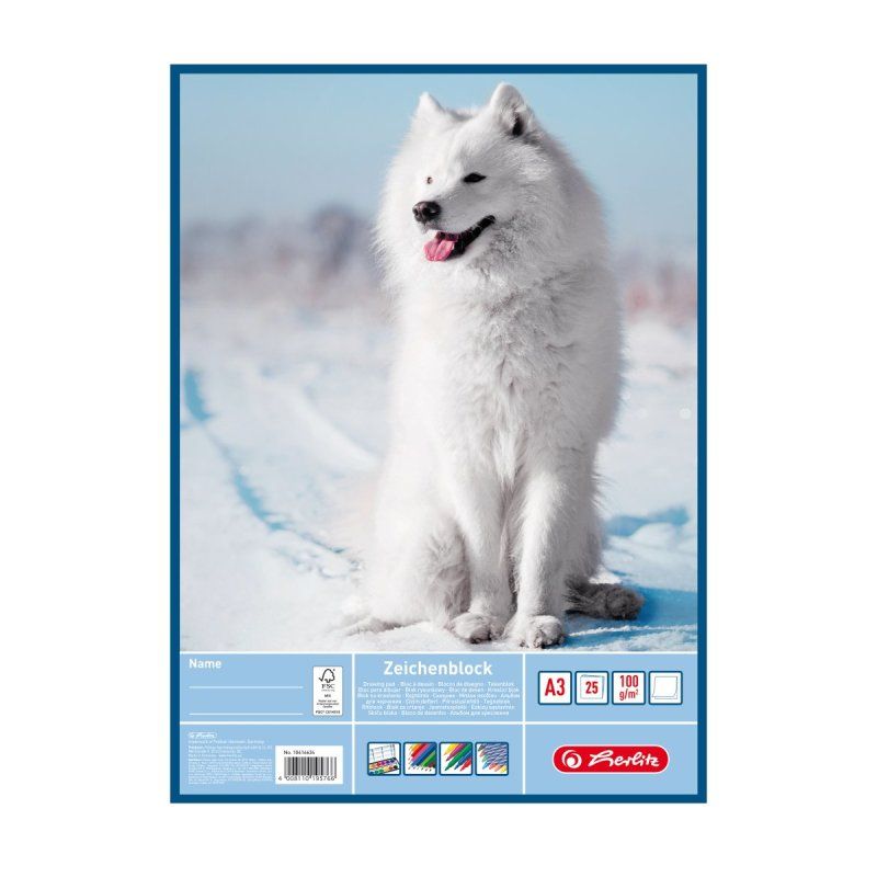 Herlitz 10416634 bloc-notes A3 25 feuilles Multicolore