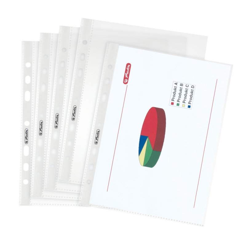 herlitz Pochette perforée, A5, grainé, 0,055 mm