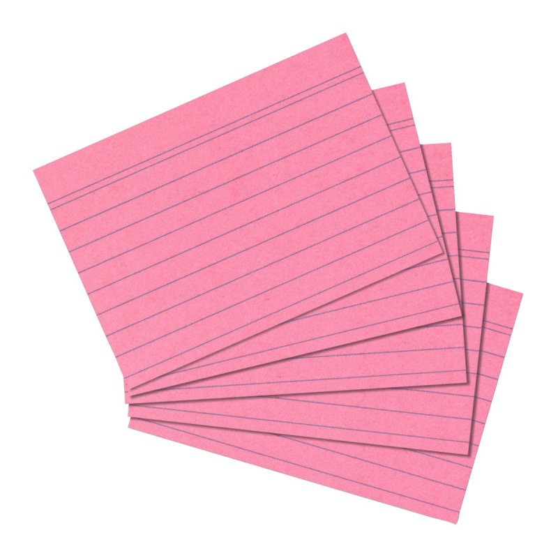 Herlitz 10836195 index card Pink, Rose 100 pc(s)