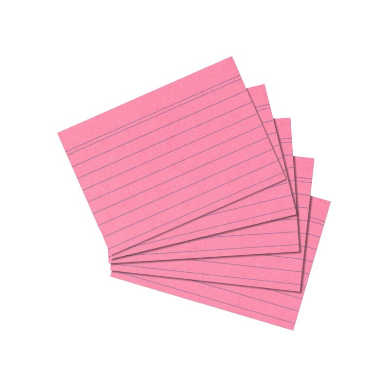 Herlitz 10836229 index card Pink, Rose 100 pc(s)