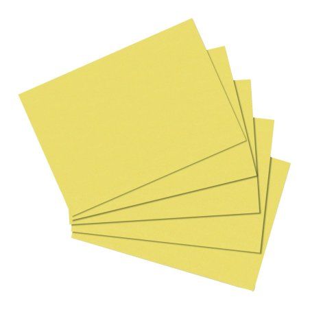 Herlitz 10836484 index card Yellow 100 pc(s)