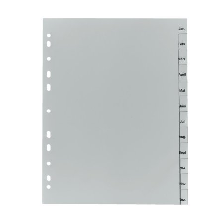 Herlitz 10842714 intercalaire de classement Gris