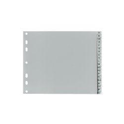 herlitz Intercalaires en plastique, A-Z, A4 mi-hauteur