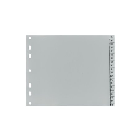Herlitz 10843514 intercalaire de classement Gris