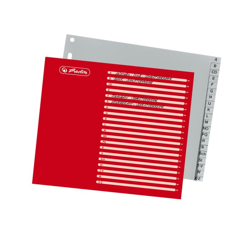 Herlitz 10843514 tab index Grey