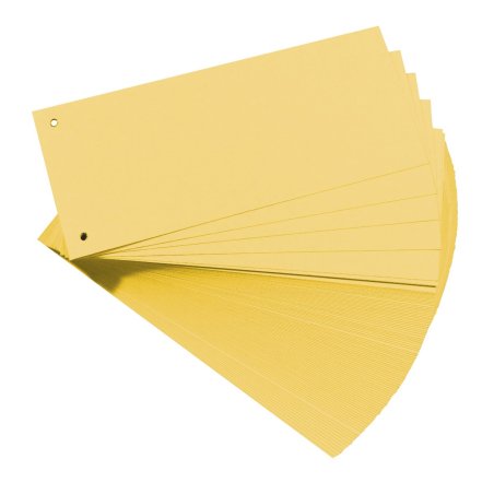 herlitz Intercalaires, pour format A4, carte lustrée, jaune