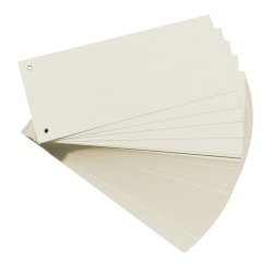 herlitz Intercalaires, pour format A4, carte lustrée, blanc