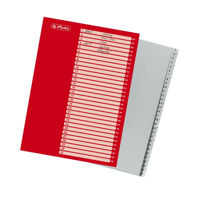 Herlitz 10843712 tab index Grey