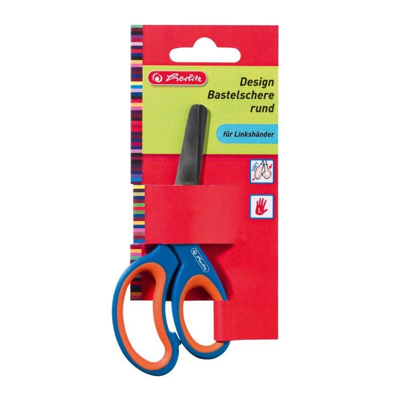 herlitz Ciseaux de bricolage Design, rond, longueur: 132 mm