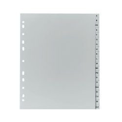 Herlitz 10901718 intercalaire de classement Gris