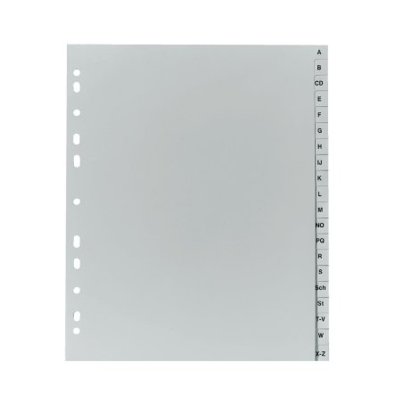 Herlitz 10901718 intercalaire de classement Gris