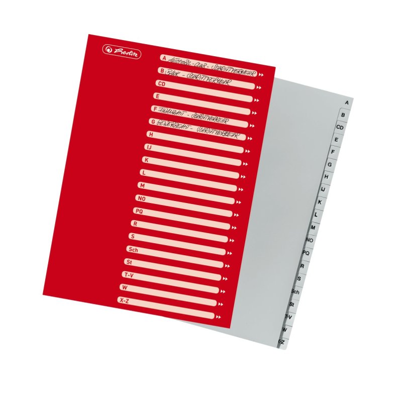 Herlitz 10901718 tab index Grey