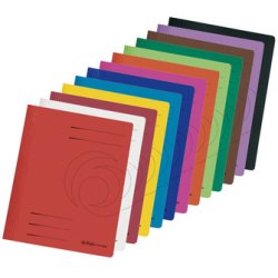 herlitz Chemise à lamelle easyorga, carte lustrée, rouge