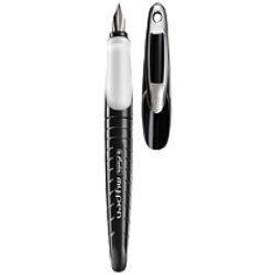 herlitz Stylo plume my.pen, plume: M, noir / blanc