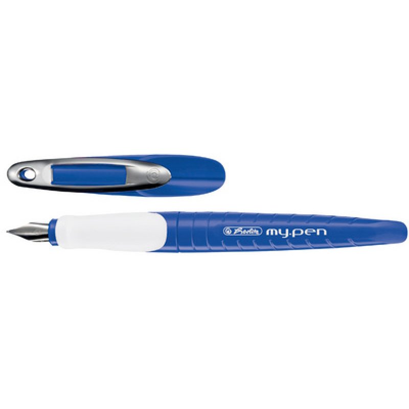 herlitz Stylo plume my.pen, plume: L, noir / blanc