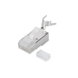 Digitus Modular Plug for Round Cable, CAT 6A, shielded, Pass through connector