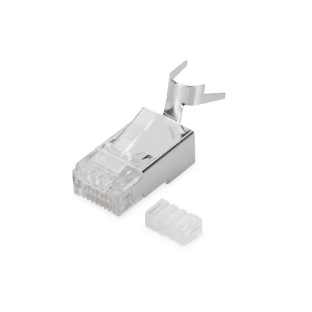 Digitus Modular Plug for Round Cable, CAT 6A, shielded, Pass through connector