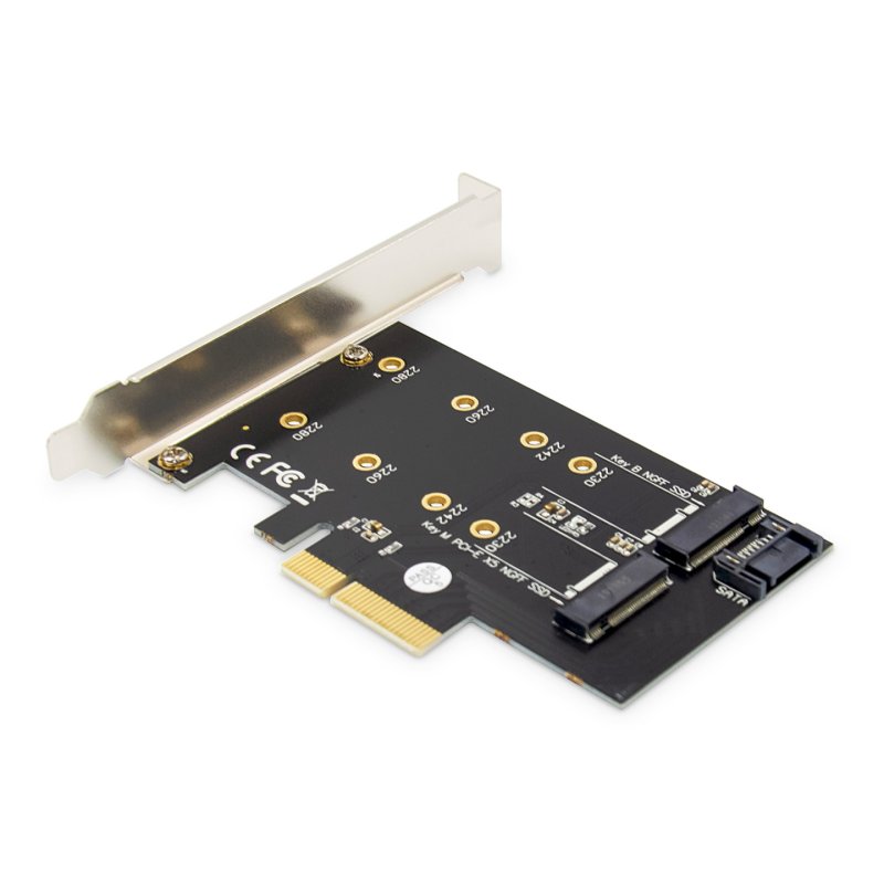 DIGITUS Carte Add-On M.2 NGFF/NVMe SSD PCI Express 3.0 (x4)