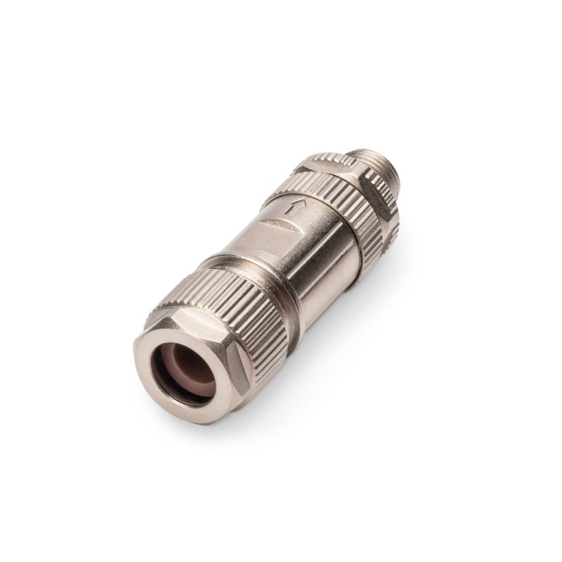 Digitus CAT 6A, Connecteur de terrain, droit, Connecteur M12, X-codé, IP67