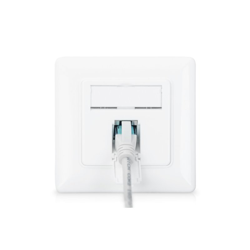 Digitus CAT 6A Class EA Network Outlet, Design-Compatible, Shielded, Flush Mount