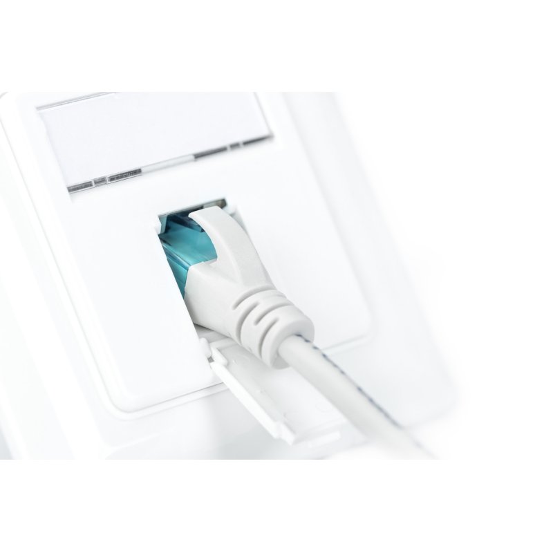 DIGITUS Unterputzdose Kat. 6A, Klasse EA, 1x RJ45, reinweiß