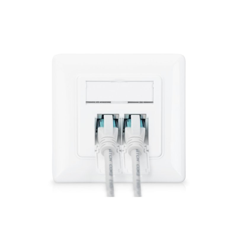 Digitus CAT 6A Class EA Network Outlet, Design-Compatible, Shielded, Flush Mount