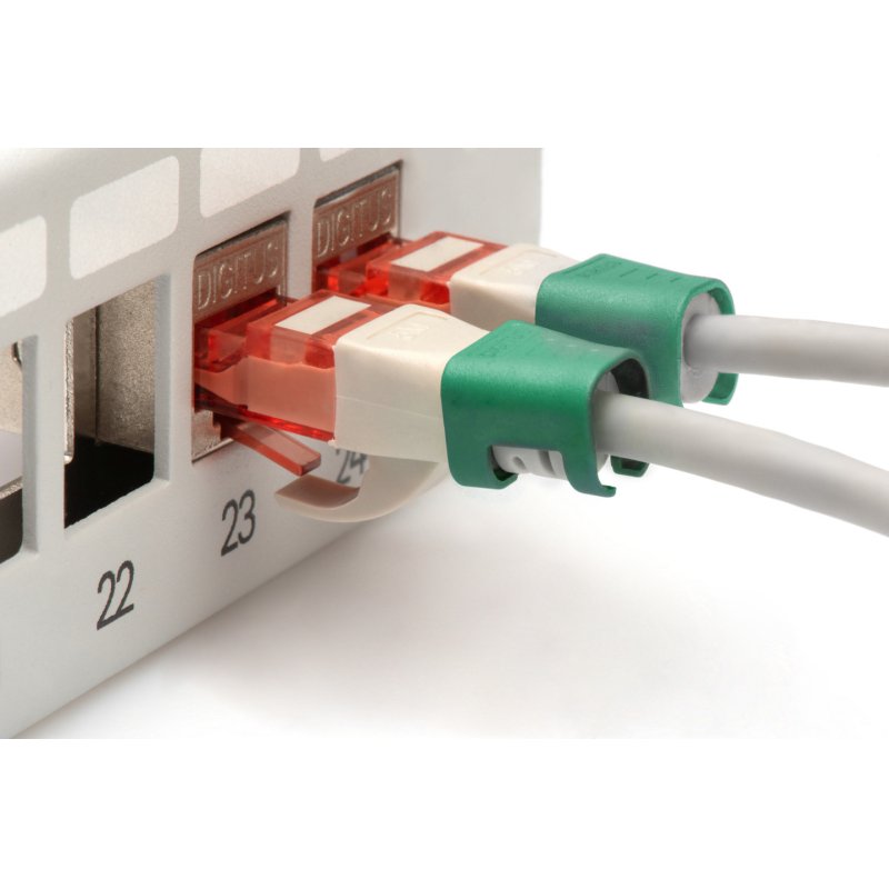 Digitus Color clips for Patch cable - Green