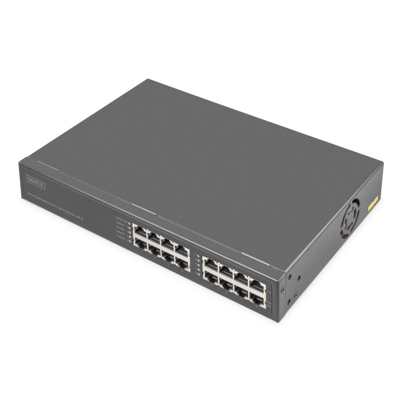 DIGITUS Injecteur PoE Gigabit Ethernet, 8 ports, 250 W