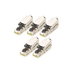 Digitus Connecteur blindé RJ45 pour assemblage sur site - 5 pièces