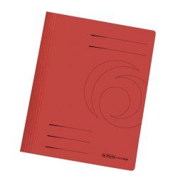 Herlitz 11034295 fichier Carton Rouge A4