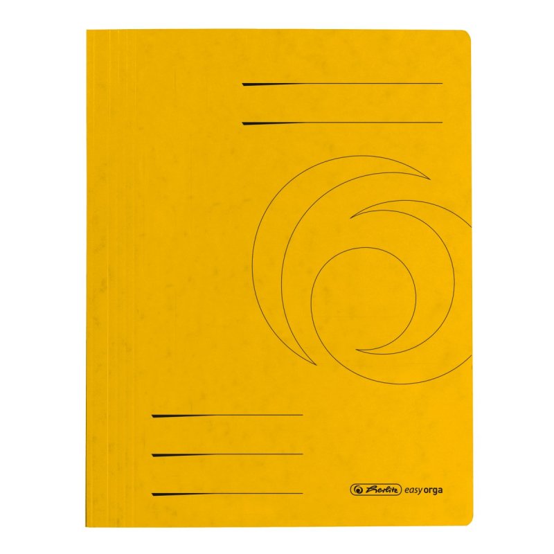 Herlitz 11094679 fichier Carton Jaune A4
