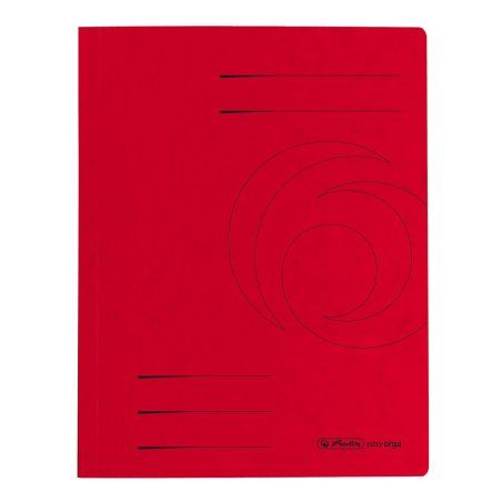 Herlitz 11094695 fichier Carton Rouge A4