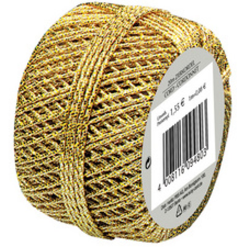 SUSy CARD Ficelle décorative "Cordonnet", or