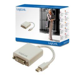 LogiLink Mini DisplayPort / DVI Adapter 0.09 m DVI-I Grey