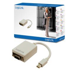 LogiLink Mini DisplayPort / VGA Adapter 0,09 m VGA (D-Sub) Gris