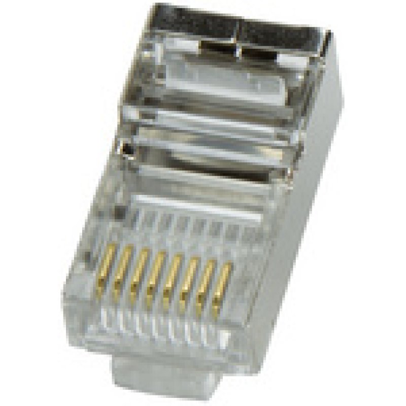 LogiLink Connecteur mâle RJ45 pour câble rond, Cat.5e,