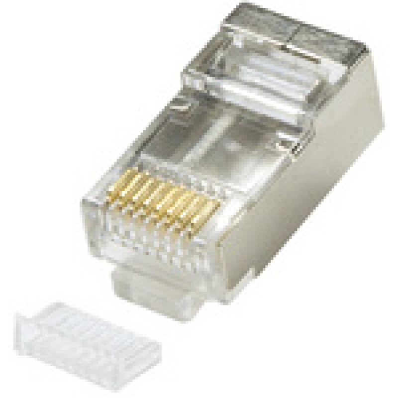 LogiLink Connecteur mâle RJ45 pour câble rond, Cat.5e,