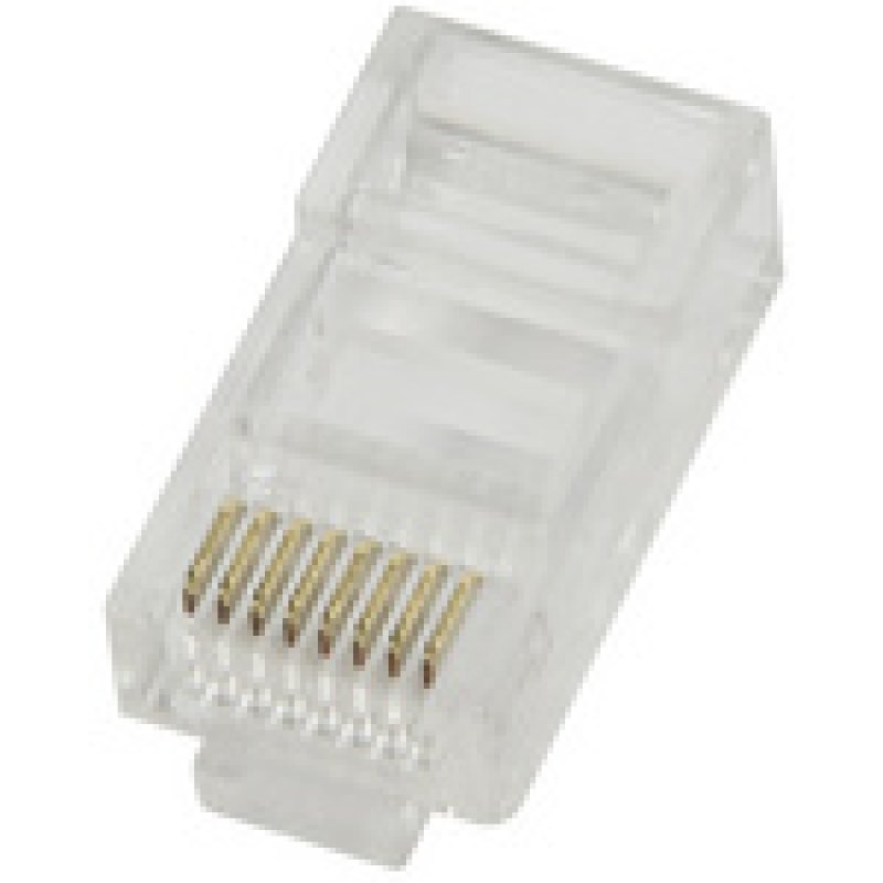 LogiLink Connecteur mâle RJ45 pour câble rond, Cat.5e,