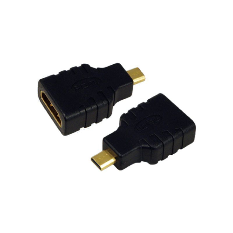 LogiLink AH0010 changeur de genre de câble HDMI D HDMI A Noir