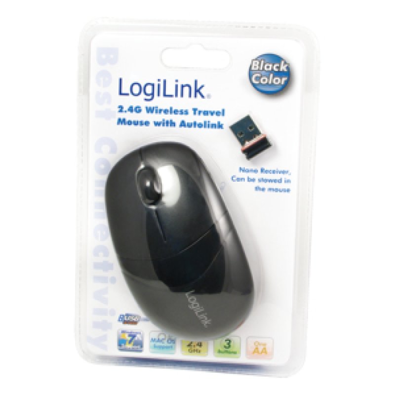 LogiLink ID0069 souris Bureau RF sans fil Optique 1000 DPI